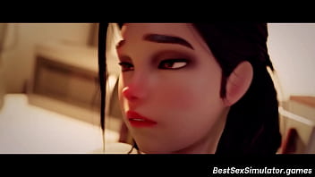 Preview 3 of Tiff Shrine - Overwatch Mercy and Tracer sex compilation
