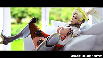 Preview 1 of Tiff Shrine - Overwatch Mercy and Tracer sex compilation