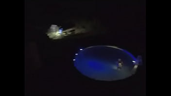Preview 3 of Florenci Brucker - night time pool fun alone