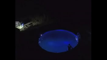 Preview 4 of Florenci Brucker - night time pool fun alone