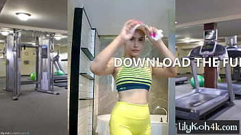 Preview 3 of Sunny Leone Porn Video Dot Com - Petite Asian teen Lily Koh solo pussy fucking just for her kinky viewers