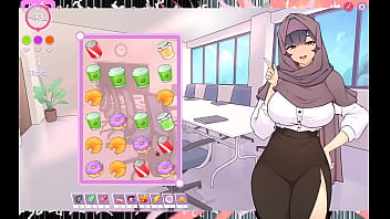 Preview 3 of Gorean Slave Girl - Tsundere Milfin [ HENTAI Game PornPlay ] Ep.1 My muslim boss got her ass stuck in the elevator with no panties !