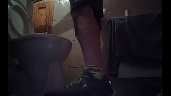 Preview 4 of Annie Brook - Sporty guy peeing at home