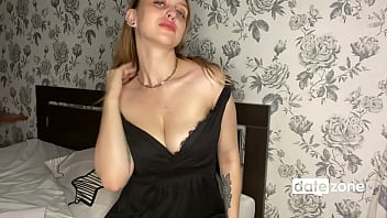 Preview 1 of Brazilsexo Ponografia - DATEZONE - Amateur blonde in stockings masturbates her pussy