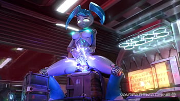 Preview 4 of Private Lily - XJ-9 riding a Electrical Dildo