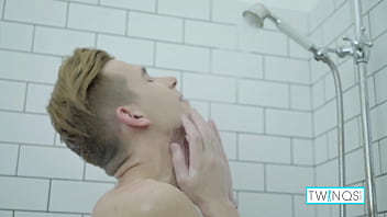 Preview 3 of Xxx Jmom Me Com - Big Dicked Twink William Milks His Rock Hard Cock After Showering!