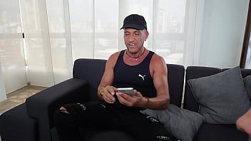 Preview 1 of Step Father Rape Her Son - Colombian big ass gets fucked by two cocks at the same time - LIZI LOVE