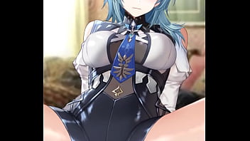Preview 1 of Japanese Mom Cheating Father - Genshin impact Eula Hentai
