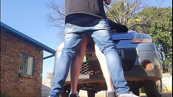 Preview 3 of Xxx Sinior - 18 y/o College girl fucked and creampied on her car