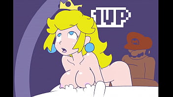 Preview 3 of Ashe Maree Strap On - Mario follando duro a las chicas del reino