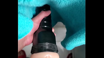 Preview 2 of Kelly Divince - After cold shower black cock fucks fleshlight