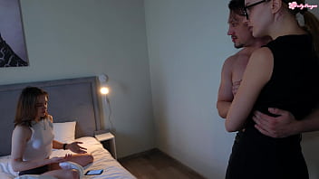 Preview 1 of Sony Love 2018 - My lesbian girlfriend Caught me Cheating with a random guy,  but I can&#039_t stop and keep Fucking him in front of her!