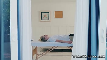 Preview 1 of Xxnxx Poran - Threesome shemale fucking in resort