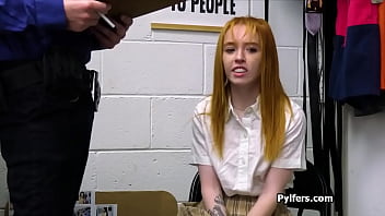 Preview 1 of Fosk Rosky - Ginger spinner fucked for stolen bracelet