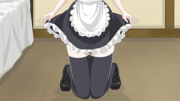 Preview 1 of Hot Japanese Boss Milf - anime maid