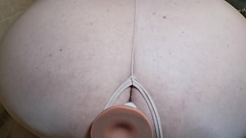 Preview 2 of Father Sex Sen - Sequel to Sissy Slut Middle East Hotel Adventure &ndash_ Ejaculation in a Tight Condom on the Hotel Balcony