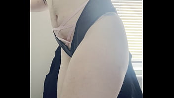 Preview 1 of My Wife Jacking Off Small Cock - Femboy Sucks and Fucked Raw on Date