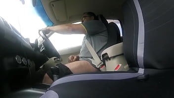 Preview 2 of Lansing Exposed - Wanking in the car