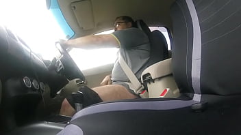 Preview 1 of Lansing Exposed - Wanking in the car