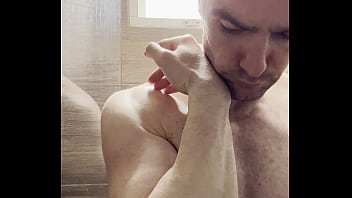 Preview 3 of Gel Free - I Trim My Sweaty,  Hairy Armpits,  Chest and Arms After the Gym to Prepare for a Photoshoot Next Week. Behind the Scenes.