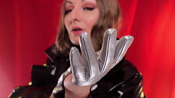 Preview 4 of Army Girl Anal Pain - ASMR: fetish gloves - Arya Grander
