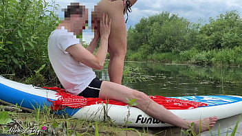Preview 1 of Nxgx Xxx Porn - Brunette Gives Guy to Lick Her Ass,  Sucks Cock and Fucks Cancer in Nature - Real Outdoor Sex