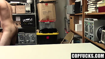 Preview 4 of Vixen Kendra Sunder Land - Gay Loss Prevention Officer Escorts the Twink to Back Officer for Stripsearch - Copfucks