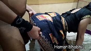 Preview 2 of Sloppy Cunts - Indian village wife Sona is looking very hot when she wear black saree.