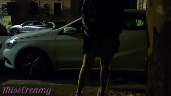 Preview 4 of Pragnent Rape Hd - Hot teacher flashs the wet pussy to many people on the street public on our way home from work - MissCreamy