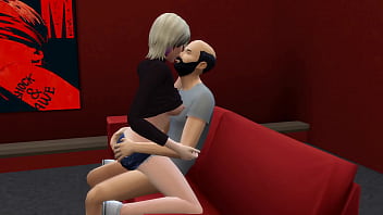 Preview 2 of Offeca Sex - Shy Wife Shared with Strangers at Porn Cinema - Part 1 - DDSims