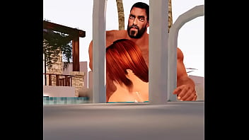 Preview 1 of Kid With Teenagers - hunky bull john urschel fucks neigbor in pool