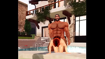 Preview 4 of Kid With Teenagers - hunky bull john urschel fucks neigbor in pool