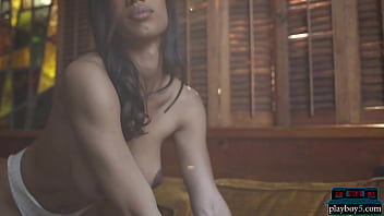Preview 3 of Unfortunately Aunty Sex - Huge boobs black MILF Brookliyn Wren looks amazing in a hot solo striptease for Playboy