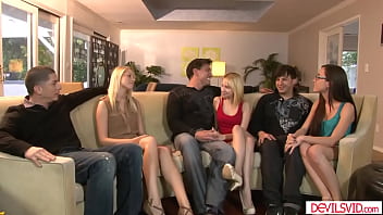 Preview 1 of Naika Www Xxx Com - 3 guys swap and fuck each others petite teen girlfriend