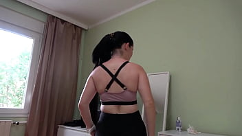 Preview 1 of New Bangla Sexp4 - Fitness model Anna gives blowjob to get proteins