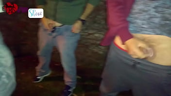 Preview 4 of Xx Saneleon Panu - Cristina Almeida,  a Rainha do Dogging em seu Primeiro Gangbang em P&uacute_blico Filmada pelo Marido Corno | Dogging 1 - Trailer