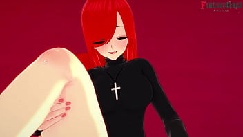 Preview 2 of Upper Class Fuck Fest - Parasoul fucked in love hotel | Skullgirls