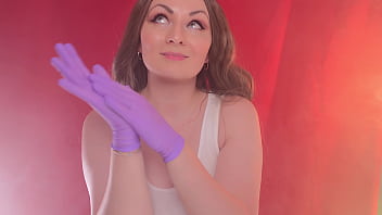 Preview 2 of Arabic Xxx Mom And Son - ASMR: nitrile gloves - Arya Grander