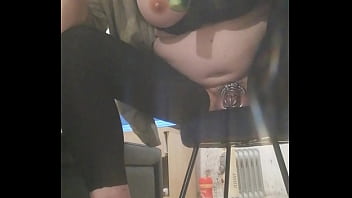 Preview 3 of Xxx Son Real Mom Real 2018 - Big cucumber ass training,  hands free Cummin