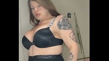 Preview 1 of Beg Shemal - Tsladoll - LA Doll makes a huge mess and licks it up off her tits