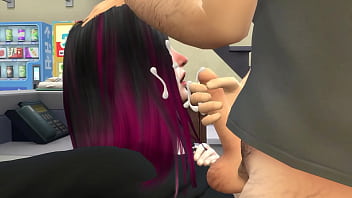 Preview 4 of Lina Watson - Free-use Office Slut Humiliated by Workers - Part 5 - DDSims