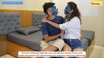 Preview 1 of Granny Panty Strip - Indian Secretary Prabha enjoying her secret erotic relationship with Boss 2