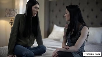 Preview 1 of Rocxy X - Skinny TS Ava Holt fucks her stepdaughter