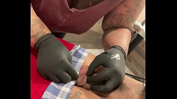 Preview 3 of Three Family Porn - Got my dick pierced in 2021 and been famous ever since