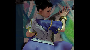 Preview 2 of Littal Babyxxxvideo Porncomx - Chun Li SF6 big booty twerking by Kishi3D