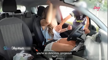 Preview 2 of Grill Teen Bebe - I stopped a stranger on the street to ask directions and let him make me come,  with english subtitles