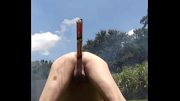 Preview 4 of Sunny Leone In Pool Dur Sex - Happy 4th of July Roman Candle Anal Launcher