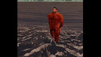 Preview 1 of School Girl And Black Man - stunning cam heyward caught naked in the ocean