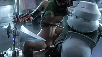 Preview 4 of Blake Mans - nagoonimation - Yuffie&#039_s interrogation techniques