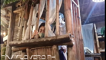 Preview 2 of Pakistani Nudes Stage Mujra - Pinay Student Having a Lot Of Fun With Her old man guard in university!